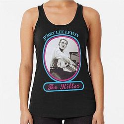jerry lee lewis Racerback Tank Top