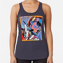 jerry lee lewis popart Racerback Tank Top