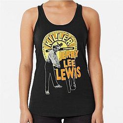 jerry lee lewis Racerback Tank Top