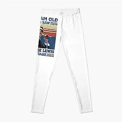 Retro Yes I'm Old But I Saw Jerry Lee Lewis On Stage Leggings
