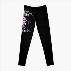 Vintage Never Underestimate A Woman Who Listens to Jerry Lee Lewis Leggings