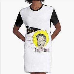 Jerry Lee Lewis - The Great Ball of Fire! Graphic T-Shirt Dress