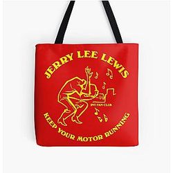 Jerry Lee Lewis - Keep Your Motor Running All Over Print Tote Bag