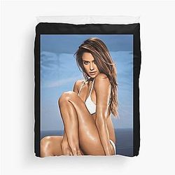 Jessica Alba Aesthetic Duvet Cover