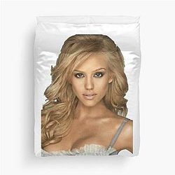Mens Womens Gift Jessica Alba Fan Duvet Cover