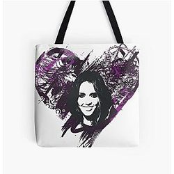 Jessica Alba Love All Over Print Tote Bag