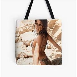 Jessica Alba All Over Print Tote Bag
