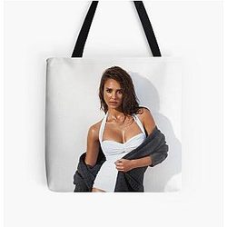 Jessica Alba All Over Print Tote Bag