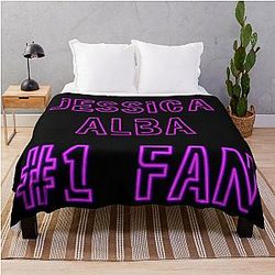 Jessica Alba Fan Throw Blanket