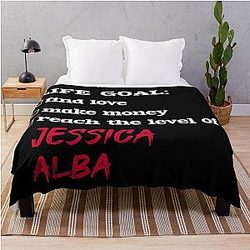 Life goal Jessica Alba Throw Blanket