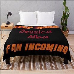 Jessica Alba - Step Aside incoming fan throw blanket