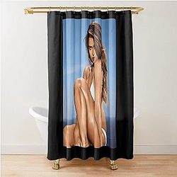 Jessica Alba Shower Curtain