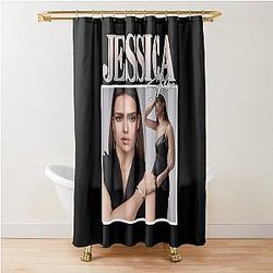 Gifts for Men Women My Favorite Jessica Alba Retro Vintage Cool Graphic Gift Shower Curtain
