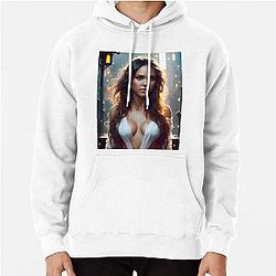 Jessica Alba Digital Fan Art Pullover Hoodie