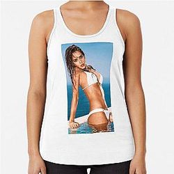 Jessica Alba Racerback Tank Top