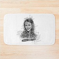 Jessica Alba Abstract Sketch Art, Jessica Alba Design, Jessica Alba Bath Mat
