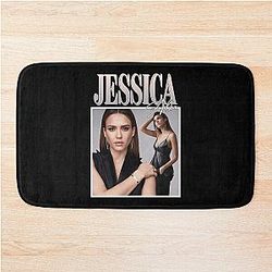 Gifts for Men Women My Favorite Jessica Alba Retro Graphic Bath Mat
