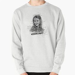 Jessica Alba Abstract Sketch Art Design Pullover Sweatshirt