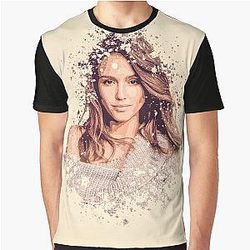 Jessica Alba painting Graphic T-Shirt