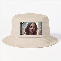 Jessica Alba Digital Fan Art Bucket Hat