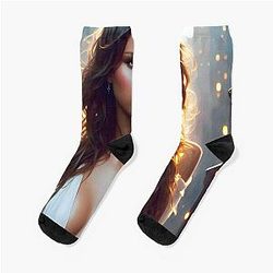 Jessica Alba Digital Fan Art Socks