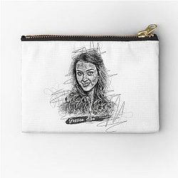 Jessica Alba Abstract Sketch Art, Jessica Alba Design, Zipper Pouch