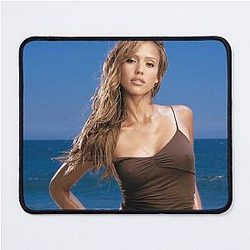 Jessica Alba Actress Computer Mouse Pad