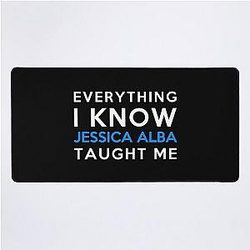 Everything I Know - Jessica Alba Desk Mat