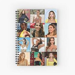 Jessica Alba Spiral Notebook