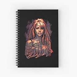 Jessica Alba Spiral Notebook