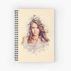 Jessica Alba Spiral Notebook