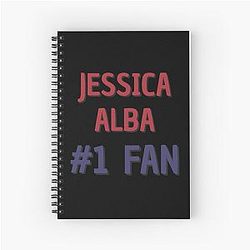 Jessica Alba Spiral Notebook