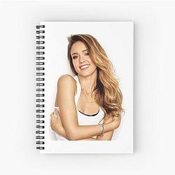 Jessica Alba Spiral Notebook