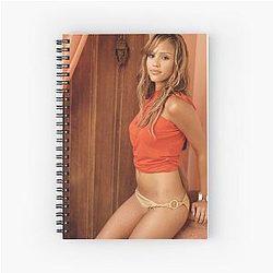 Jessica Alba Spiral Notebook
