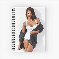 Jessica Alba Spiral Notebook