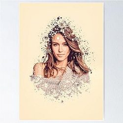 Jessica Alba painting Poster
