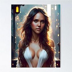 Jessica Alba Digital Fan Art Poster
