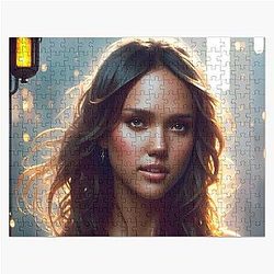 Jessica Alba Digital Fan Art Jigsaw Puzzle
