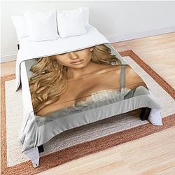 Mens Day Gift Jessica Alba Fans Comforter