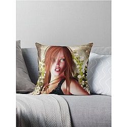 Jessica Alba Throw Pillow