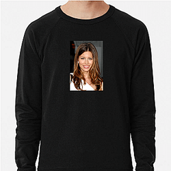 Jessica Biel is married to singer Justin Timberlake Jessica Biel Sweatshirts