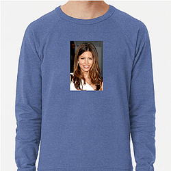 Jessica Biel is married to singer Justin Timberlake Jessica Biel Sweatshirts