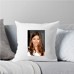 Jessica Biel is married to singer Justin Timberlake Jessica Biel Pillows Cover
