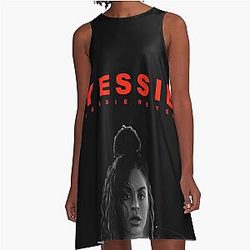 Smile of Jessie Reyez Before Love Came to Kill Us A-Line Dress