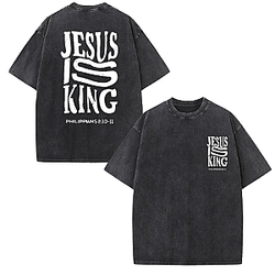 Philippians King DTNK2007 Washed Jesus Is King T-Shirts