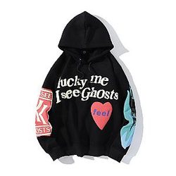 Jesus Is King Hoodies. Jesus Is King Kanye West Lucky Me I See Ghosts Hoodie JSK0309