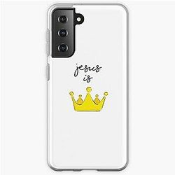 Jesus Is King Gevallen jesus is king sticker Samsung Galaxy Soft Case RB0309