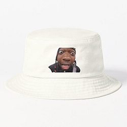 Jidion Hats &amp; Caps - JiDion meme face on the news Bucket Hat RB1609