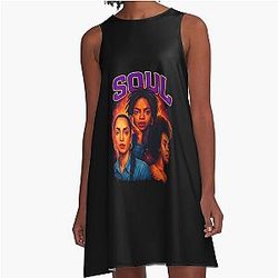 Beautiful Queen of Soul - Lauryn Hill - Sade - Jill Scott A-Line Dress