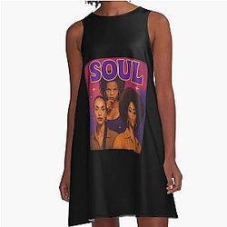 Beautiful Queen of Soul - Lauryn Hill - Sade - Jill Scott A-Line Dress